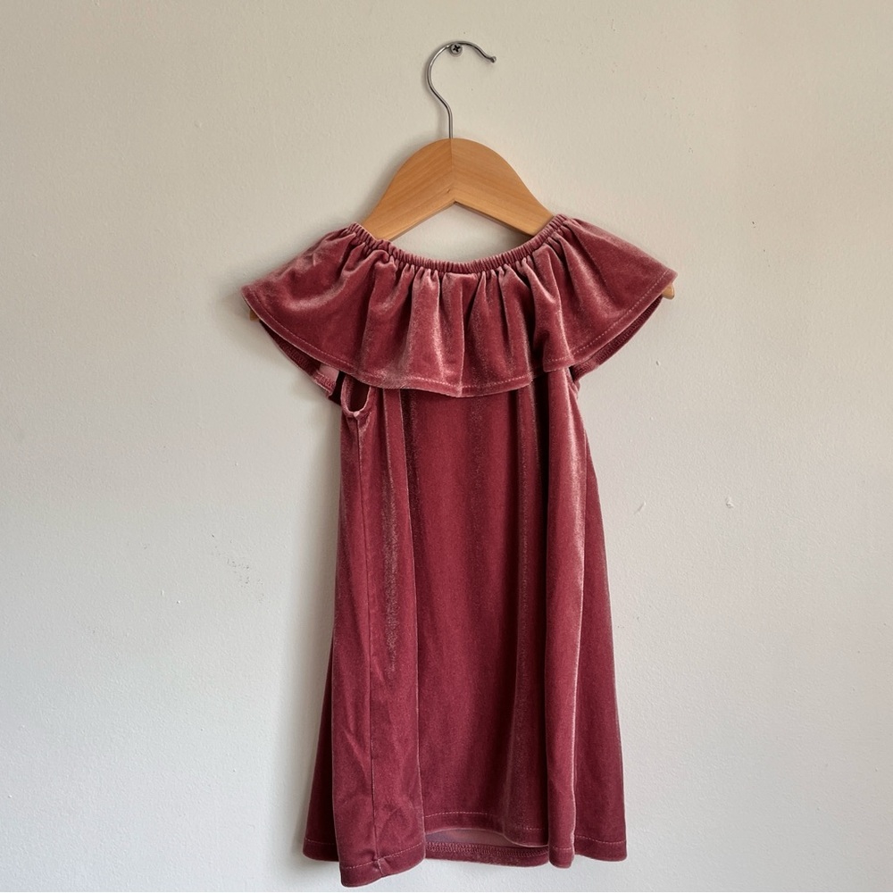Old Navy Velvet Ruffle Dress